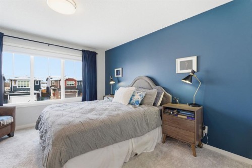 359 Fireside Way, Cochrane, AB - Indoor Photo Showing Bedroom