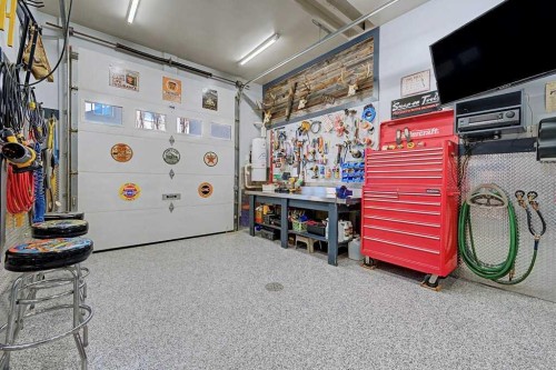 151 Arbour Vista Road Nw, Calgary, AB - Indoor Photo Showing Garage