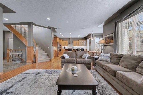 151 Arbour Vista Road Nw, Calgary, AB - Indoor Photo Showing Living Room