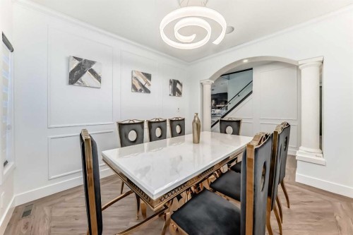 630 Rocky Ridge View Nw, Calgary, AB - Indoor Photo Showing Dining Room