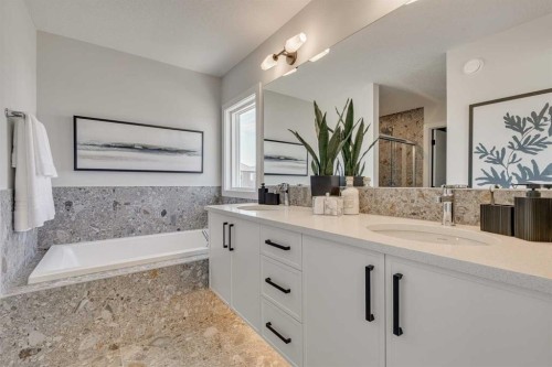 142 Belmont Passage Sw, Calgary, AB - Indoor Photo Showing Bathroom