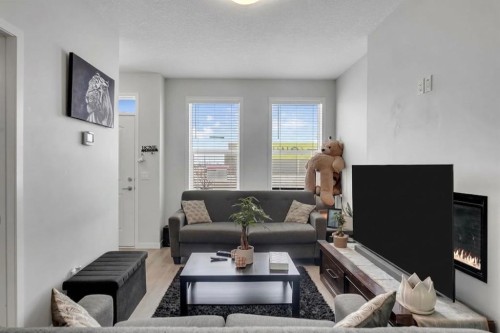 1162 Cornerstone Boulevard Ne, Calgary, AB - Indoor Photo Showing Living Room