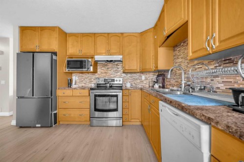48 Faldale Close Ne, Calgary, AB - Indoor Photo Showing Kitchen With Double Sink