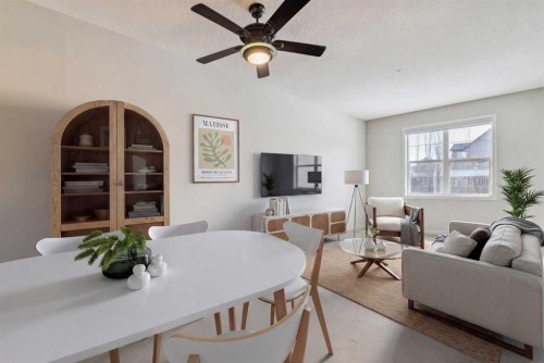 110-37 Prestwick Drive Se, Calgary, AB - Indoor Photo Showing Dining Room