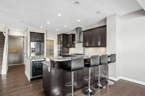 54 Auburn Crest Way Se, Calgary, AB - Indoor Photo Showing Kitchen With Upgraded Kitchen