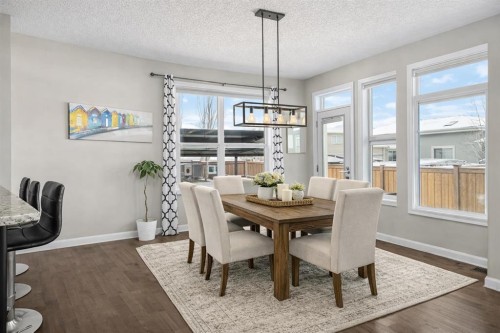 54 Auburn Crest Way Se, Calgary, AB - Indoor Photo Showing Dining Room