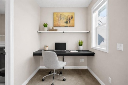 54 Auburn Crest Way Se, Calgary, AB - Indoor Photo Showing Office
