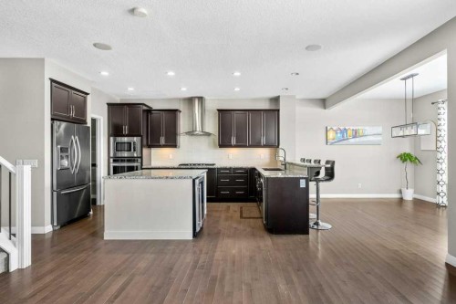54 Auburn Crest Way Se, Calgary, AB - Indoor Photo Showing Kitchen With Upgraded Kitchen
