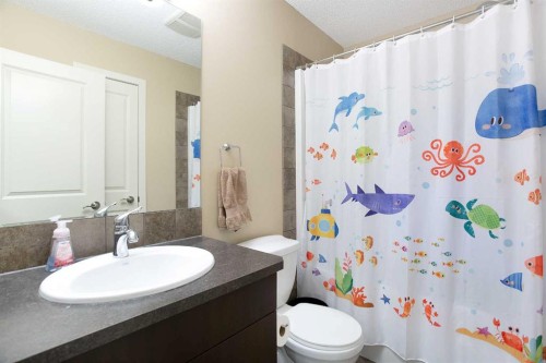 31 Sunset Link, Cochrane, AB - Indoor Photo Showing Bathroom