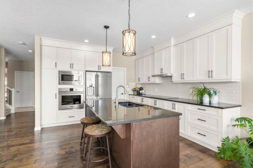 55 Cranarch Terrace Se, Calgary, AB - Indoor Photo Showing Kitchen With Upgraded Kitchen