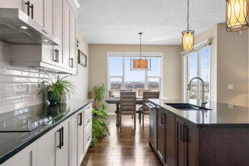55 Cranarch Terrace Se, Calgary, AB - Indoor Photo Showing Kitchen With Double Sink With Upgraded Kitchen