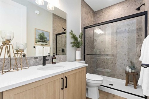 134 Belmont Passage Sw, Calgary, AB - Indoor Photo Showing Bathroom