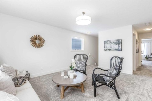 447 Rivercrest Road, Cochrane, AB - Indoor Photo Showing Living Room