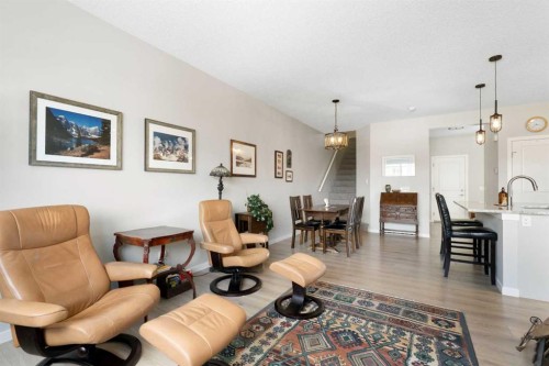 46 Emberside Place, Cochrane, AB - Indoor Photo Showing Living Room