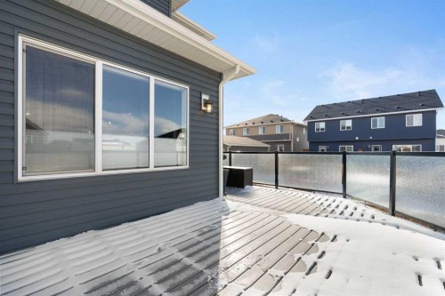 46 Emberside Place, Cochrane, AB - Outdoor With Deck Patio Veranda With Exterior