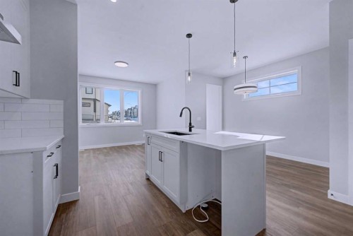 41 Ambleton Boulevard Nw, Calgary, AB - Indoor Photo Showing Kitchen With Upgraded Kitchen