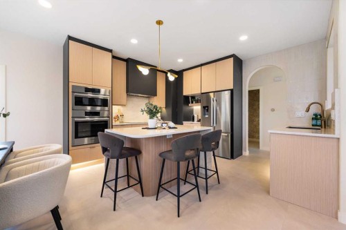125 Discovery Place Sw, Calgary, AB - Indoor Photo Showing Kitchen With Stainless Steel Kitchen With Upgraded Kitchen