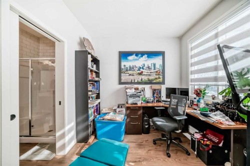 160 Lucas Common Nw, Calgary, AB - Indoor Photo Showing Office