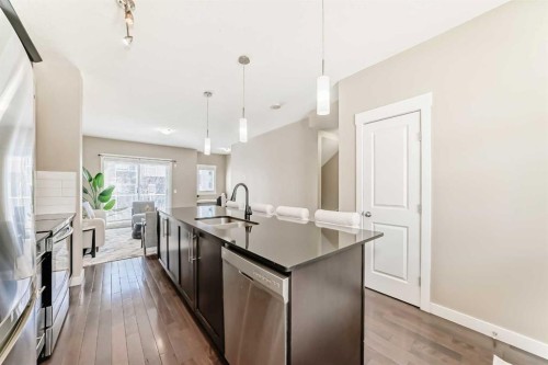 606 Skyview Point Place Ne, Calgary, AB - Indoor Photo Showing Kitchen With Double Sink With Upgraded Kitchen