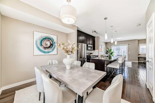 606 Skyview Point Place Ne, Calgary, AB - Indoor Photo Showing Dining Room