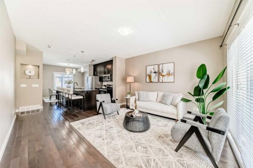 606 Skyview Point Place Ne, Calgary, AB - Indoor Photo Showing Living Room
