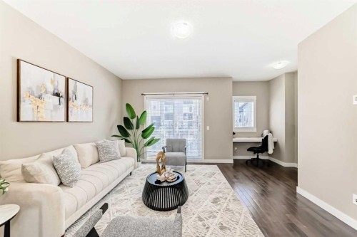 606 Skyview Point Place Ne, Calgary, AB - Indoor Photo Showing Living Room