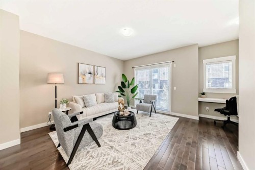 606 Skyview Point Place Ne, Calgary, AB - Indoor Photo Showing Living Room