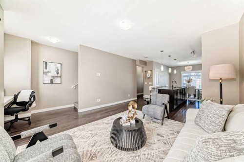 606 Skyview Point Place Ne, Calgary, AB - Indoor Photo Showing Living Room