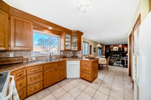 6007 Dalcastle Crescent Nw, Calgary, AB - Indoor Photo Showing Kitchen With Double Sink