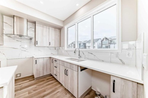 1326 Mahogany Boulevard Se, Calgary, AB - Indoor Photo Showing Kitchen