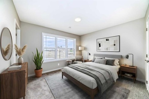 1326 Mahogany Boulevard Se, Calgary, AB - Indoor Photo Showing Bedroom