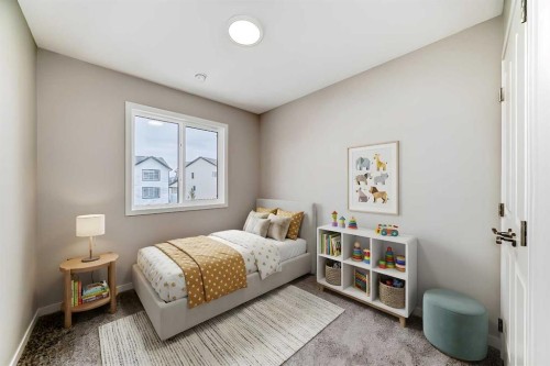 1326 Mahogany Boulevard Se, Calgary, AB - Indoor Photo Showing Bedroom