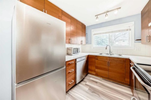 41-5520 1 Avenue Se, Calgary, AB - Indoor Photo Showing Kitchen With Double Sink