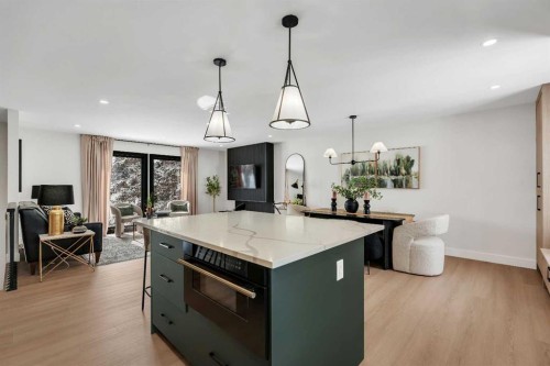 2416 Palliser Drive Sw, Calgary, AB - Indoor Photo Showing Kitchen With Upgraded Kitchen