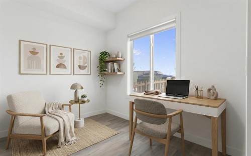 1701-24 Rivercrest Drive, Cochrane, AB - Indoor Photo Showing Office