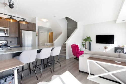 412-250 Fireside View, Cochrane, AB - Indoor Photo Showing Kitchen With Stainless Steel Kitchen