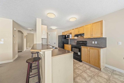 91 Bridlecrest Street Sw, Calgary, AB - Indoor Photo Showing Kitchen With Double Sink