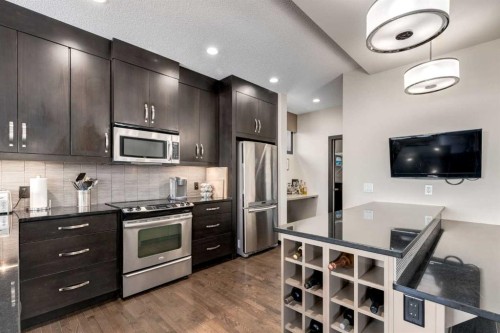 80 Auburn Springs Boulevard Se, Calgary, AB - Indoor Photo Showing Kitchen With Stainless Steel Kitchen With Upgraded Kitchen
