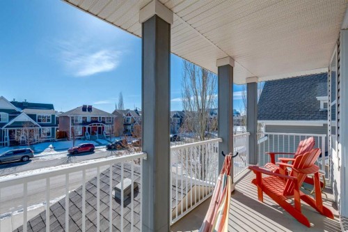 80 Auburn Springs Boulevard Se, Calgary, AB - Outdoor With Deck Patio Veranda With Exterior