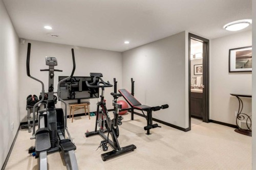 80 Auburn Springs Boulevard Se, Calgary, AB - Indoor Photo Showing Gym Room