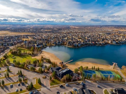 80 Auburn Springs Boulevard Se, Calgary, AB - Outdoor With Body Of Water With View