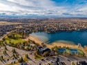 80 Auburn Springs Boulevard Se, Calgary, AB  - Outdoor With Body Of Water With View 