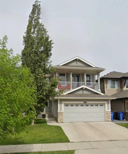 80 Auburn Springs Boulevard Se, Calgary, AB - Outdoor With Balcony With Facade