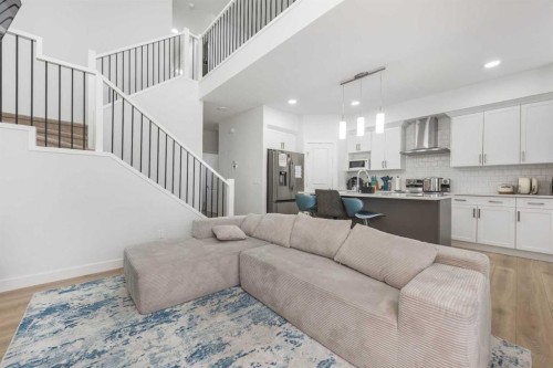 308 Sora Terrace Se, Calgary, AB - Indoor Photo Showing Living Room