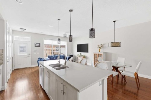 230 Quarry Park Boulevard Se, Calgary, AB - Indoor Photo Showing Kitchen With Double Sink