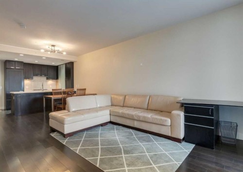 414-222 Riverfront Avenue Sw, Calgary, AB - Indoor Photo Showing Living Room