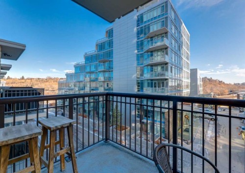 414-222 Riverfront Avenue Sw, Calgary, AB - Outdoor With Balcony With Exterior