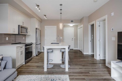 210-25 Walgrove Walk Se, Calgary, AB - Indoor Photo Showing Kitchen With Upgraded Kitchen