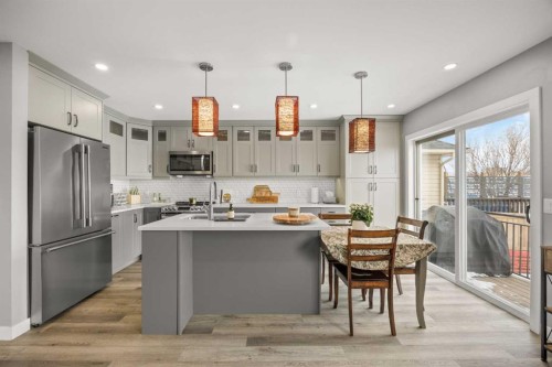 117 Citadel Bluff Close Nw, Calgary, AB - Indoor Photo Showing Kitchen With Stainless Steel Kitchen With Upgraded Kitchen