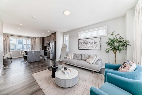 413 Skyview Ranch Circle Ne, Calgary, AB - Indoor Photo Showing Living Room